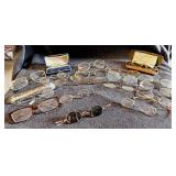 Vintage & modern eyeglasses & cases: