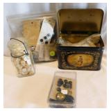 Vintage & modern sewing buttons