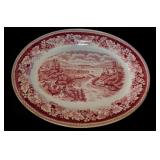 Red transferware: Homer Laughlin Suspension