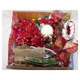 Plastic Christmas Decorations: Bells - Beads -