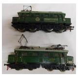 2 Fleischmann railroad train locomotive engines,