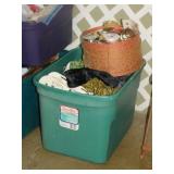 Storage tote full of upholstery material - Trim -