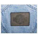 6 pr denim bib overalls: Harley-Davidson, size XL