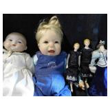 7 Collectible dolls: Vintage Primitive Folk Art