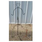 Metal basket tree stand, 37" tall - Metal