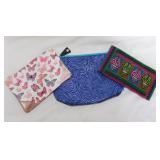 Ladies wallets & zippered pouches