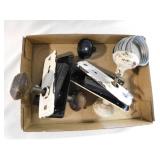 Antique door hardware w/ knobs &^ backplat6es - 5