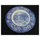 Staffordshire Liberty Blue ironstone plates &