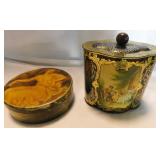 5 storage tins: Flaming June - Cookie tins -