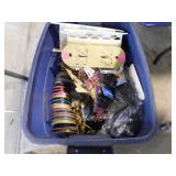 Storage tote w/ crafting materials - Lace -