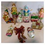 Blown glass Christmas ornaments - Kurt Adler -