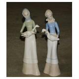 Set of 6 Simon Giftware slender peasant ladies,