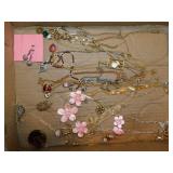 Costume necklaces & earrings, Sterling 4 ladies
