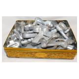 40+ vintage aluminum cookie cutters: Christmas -