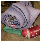 3 Sleeping bags including a Coleman