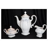 Johann Haviland Blue Garland tea set: Teapot w/
