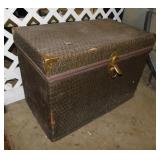 Woven look storage chest,  29" x 17" x 20"