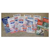 9 vintage Standard & Amoco oil gas station road