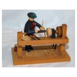 Vintage hand-carved wooden folk art miniatures:
