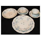 Johann Haviland Blue Garland dinnerware for 4: