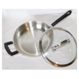 Gold Coast 10" stainless skillet w/ glass lid -