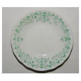 Johnson Bros. England green floral transferware