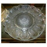 Indiana Glass hobnail deviled egg platter -