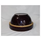 Vintage brown picket fence sawtooth stoneware