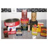 10 antique & vintage tins: Old Judge Allspice tin