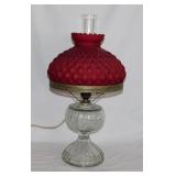 Electrified Gone With The Wind parlor table lamp