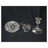 Viking crystal bird figurine - Crystal candle