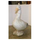Heavy concrete goose statue, 23.5" tall,