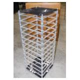 Tall 4 sided jewelry swivel display, 11" x 31"