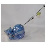 3 antique glass hat pins, one Uranium crackle -
