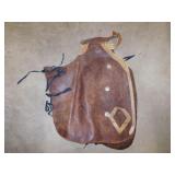 Antique leather batwing cowboy chaps