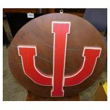 Hand crafted wooden IU Indiana basketball sign,
