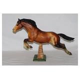 Breyer #300 Bay Jumping horse w/ stone wall