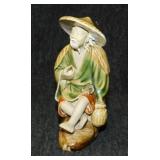 Chinese Shiwan Pottery mudman, 4.5" tall -