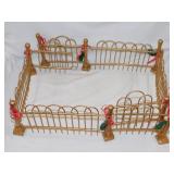 Antique Victorian Christmas tree fence display