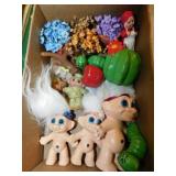 Ceramic hand painted trolls - Fairly garden