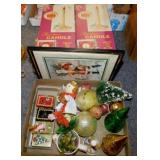 Vintage world wide Christmas candles in box -