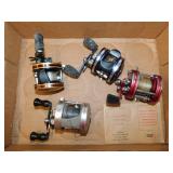 4 Abu Garcia Ambassadeur fishing reels