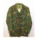 US military camouflage canvas shirt jacket,