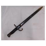 Argentine model 1909 military bayonet & scabbard,