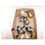 5 Zebco fishing reels