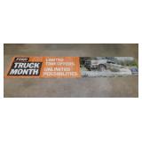 Promotional vinyl Ford Truck Month advertising