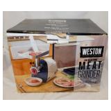 New Weston electric meat grinder & sausage stuffer
