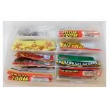 Fishing lures in organizer case, some new