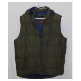 Covington quilted puffer vest w/ hood, size Large