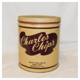 Utility & household items: Charlies Chips tin-
